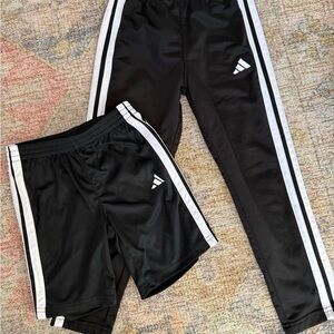 Adidas Kids Black and White Shorts and Pants